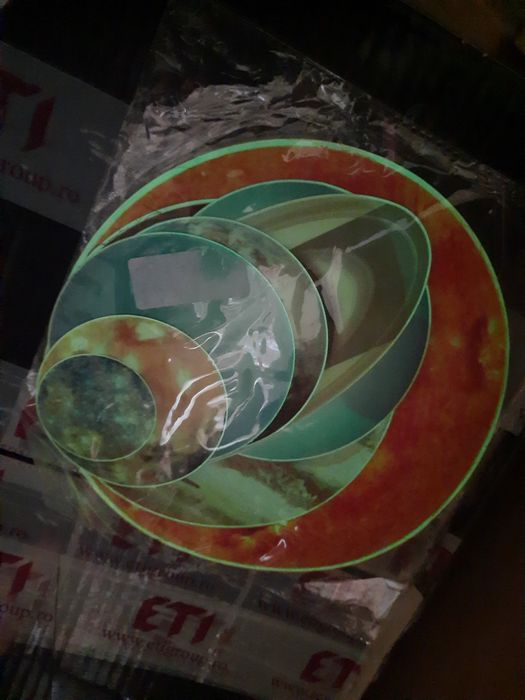 Sticker sistem solar fosforescent lumineaza noaptea 10 buc mediu