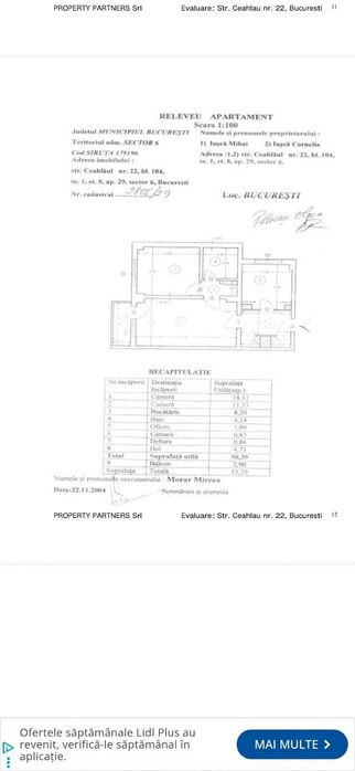 Particular – vând apartament 2 camere, Crângași