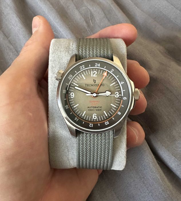 Автоматичен Часовник - Tecnotempo - GMT (две времеви зони) - Отличен