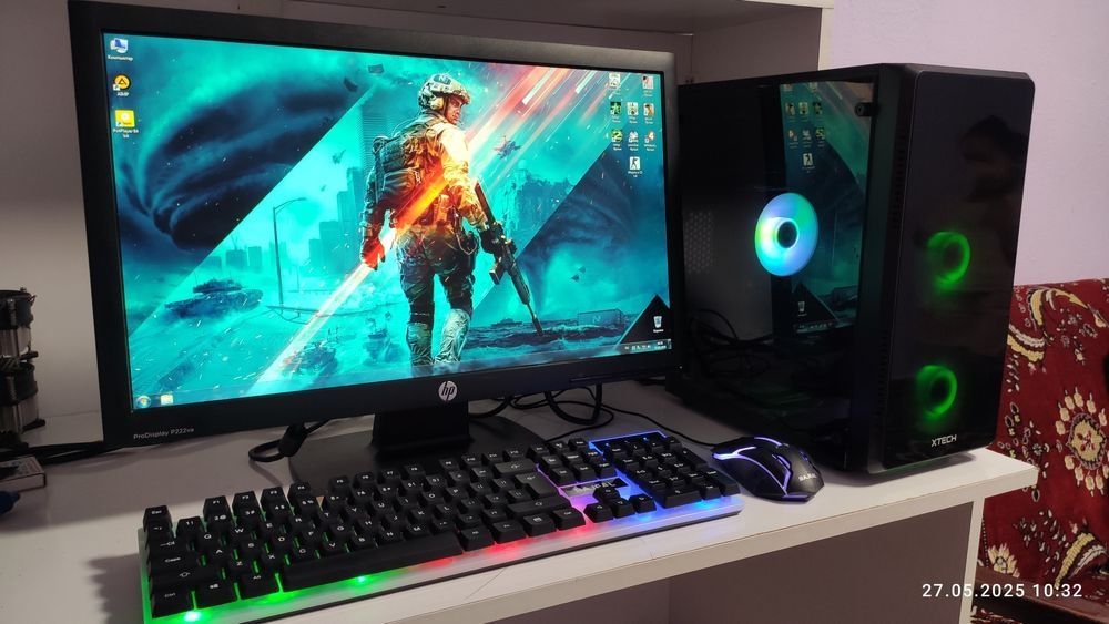 Срочно продам игровой компьютер полный комплект, в идеальном состоянии