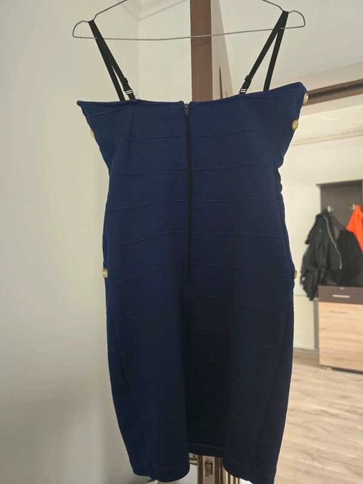 Rochie Mexton foarte elastica cu strasuri mari cu pushup