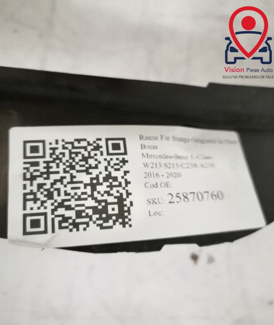 Оригинална ляв фар рамка / Mercedes-Benz E-Class W213/S213/C238/A238 [