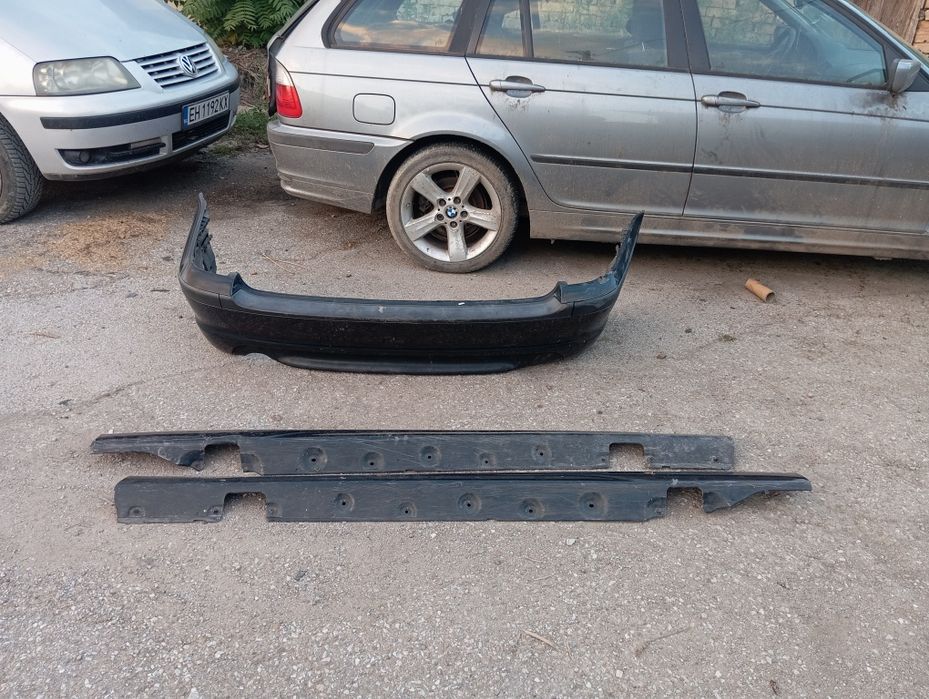 Продавам задна М броня и М прагове за Е46 комби