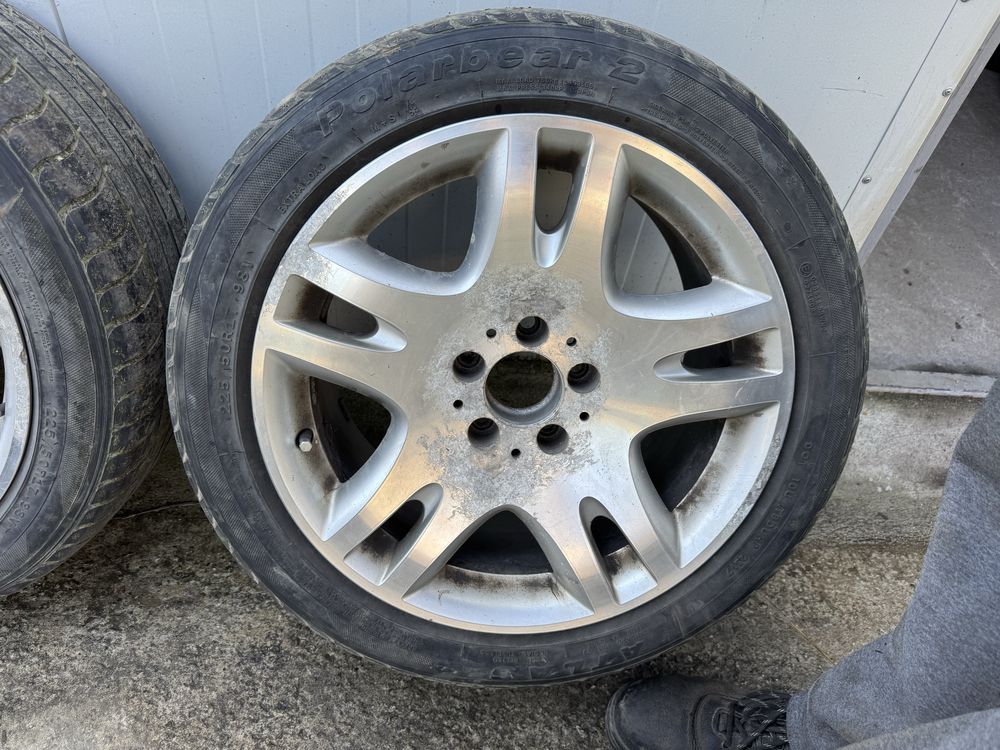 4 бр джанти 17ки  5x112 Ankaa Mercedes W211 ET38 8.5J  с гуми 225/50