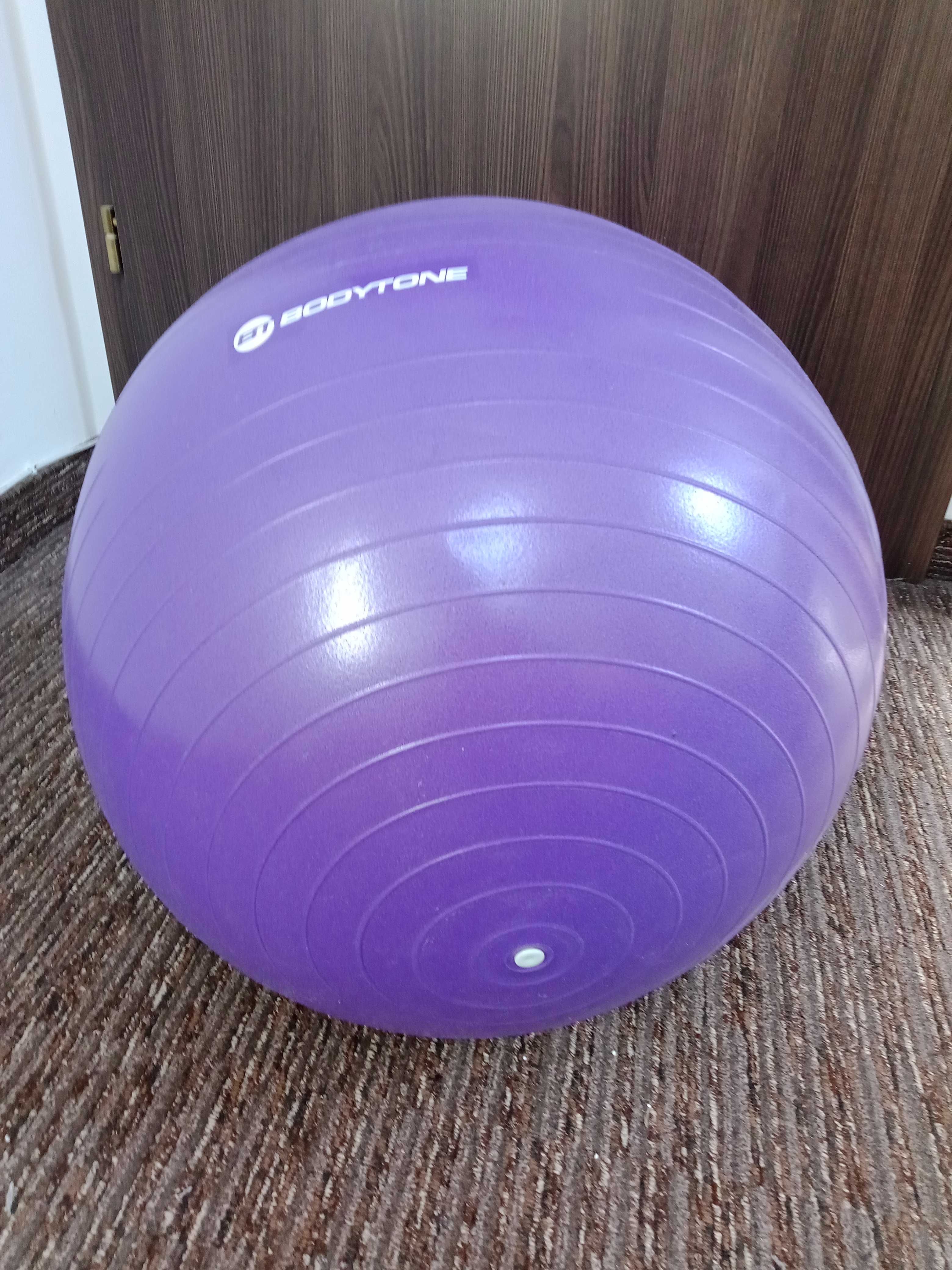 Minge de gimnastică, Yoga, Pilates violet - Bodytone