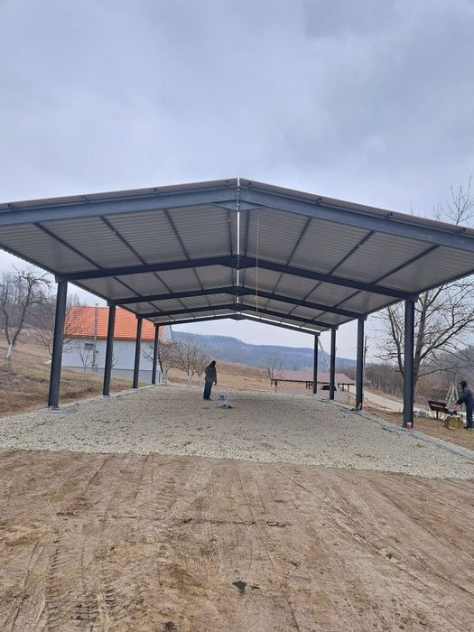 Vand hala pe structura metalica