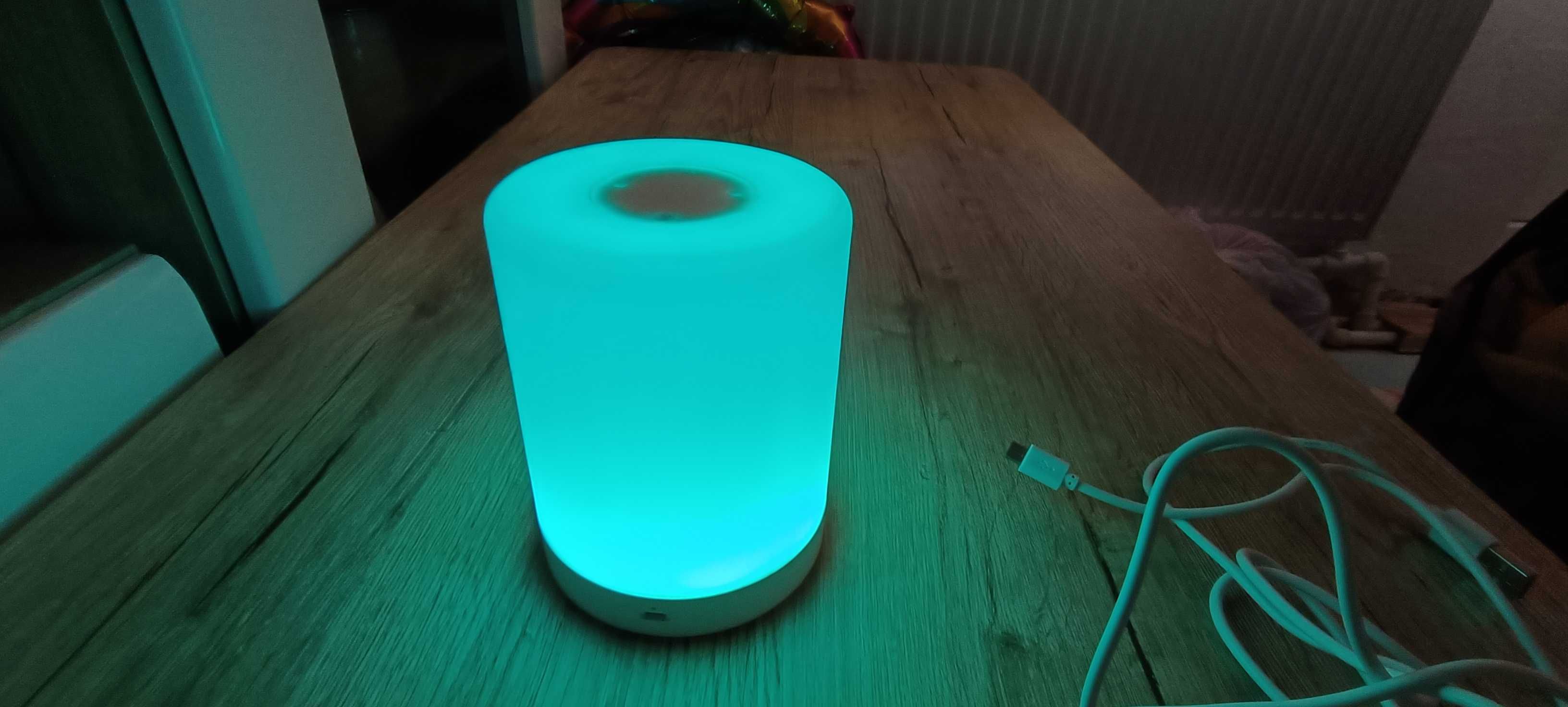 Lampa de veghe LED cu control tactil, 7 culori, Incarcabila