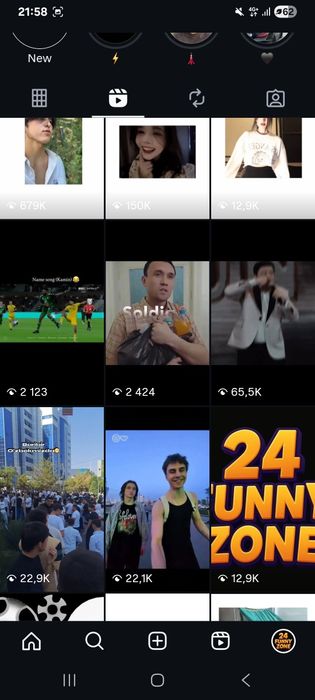 Insta akk vd rekkga chiqadi prosta meni vd qoygani vaqtim yoq