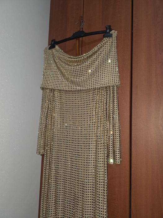 Rochie lunga cu pietre