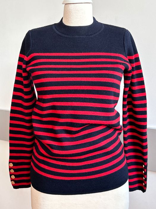 Sandro Paris плътен топъл вълнен пуловер