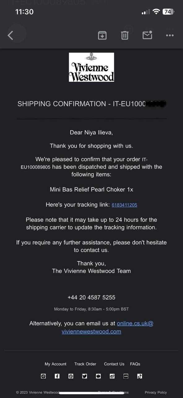 Vivienne Westwood Mini Bas Relief Pearl choker