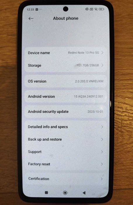 Vand Xiaomi Redmi Note 13 Pro 5G