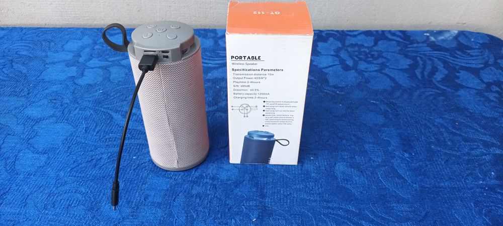 **Boxa portabila Bluetooth GT 112+ USB, card, radio, autonomie 4-6 ore
