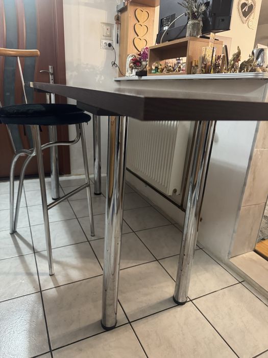 Masă bar/bucătărie modernă – finisaj wenge, 2.17 m lungime - 400 lei