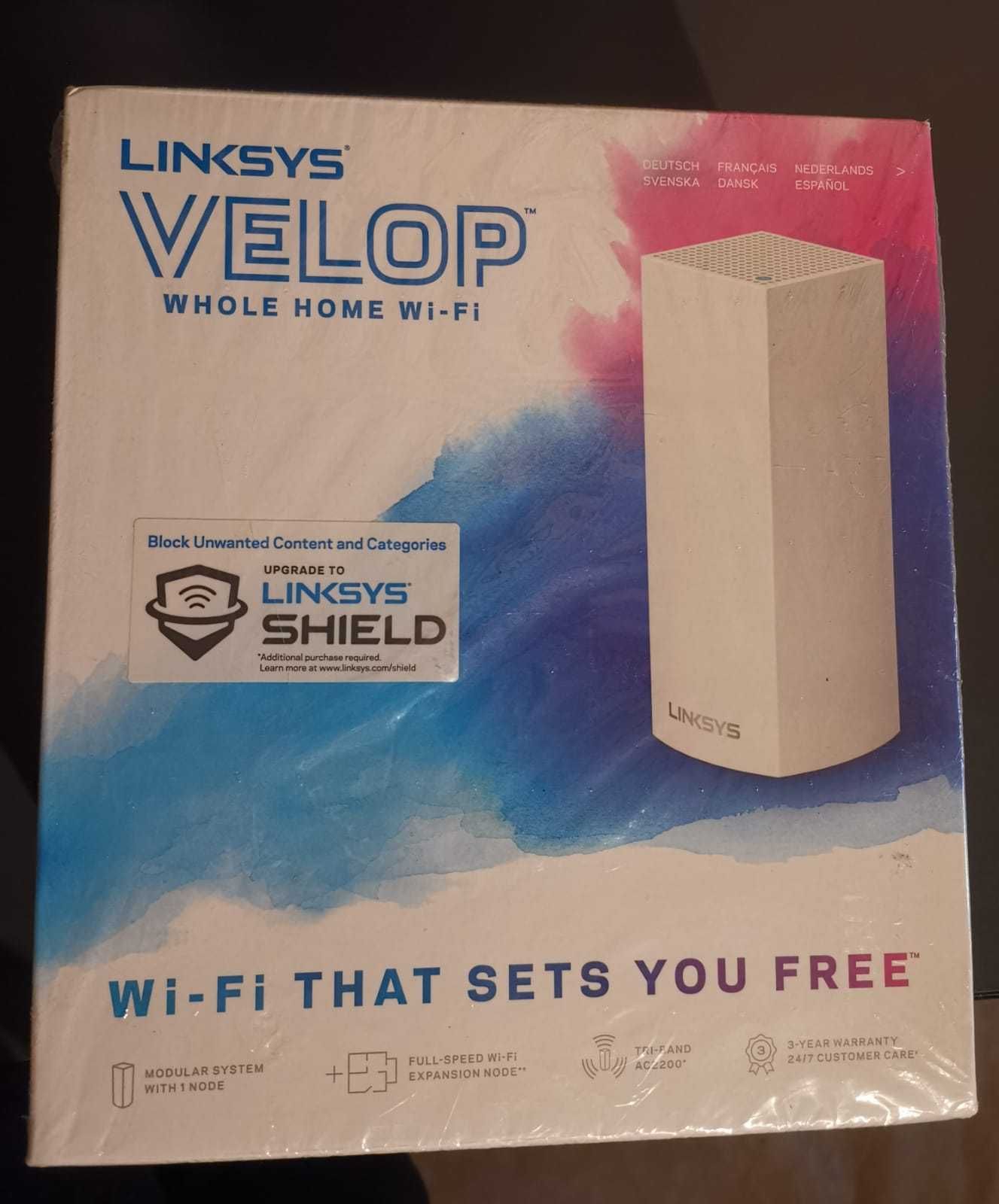 Sistem WiFi Linksys Velop Mesh Tri-Band AC2200 Whole Home Sigilat !