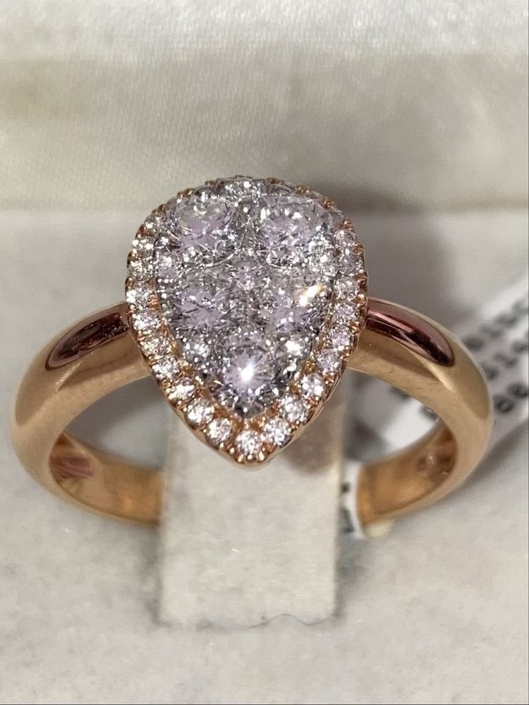 Set lux aur roz 18kt.cu diamante 3.23ct