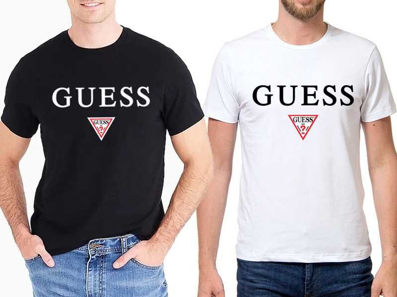 Мъжка тениска GUESS принт Модели и размери