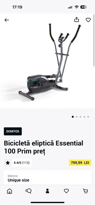 Bicicleta eliptica Essential 100
