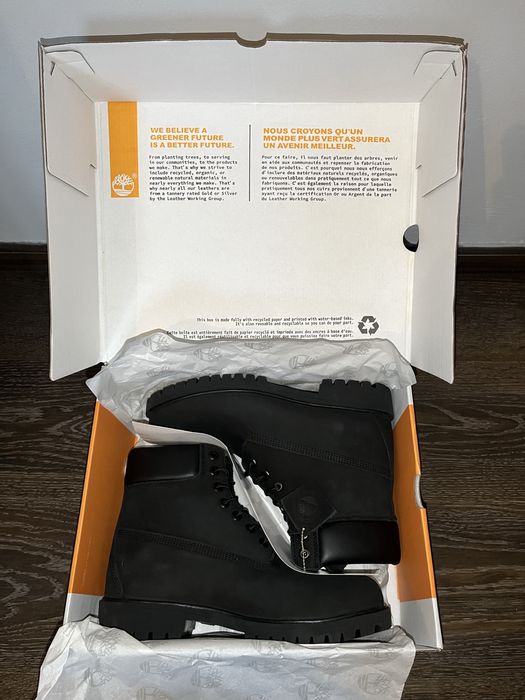 Ghete Timberland 6’, noi, PIELE SI WATERPROOF