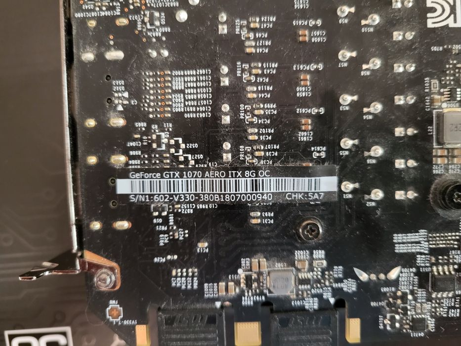 Vând placă video gaming MSI nvidia Geforce Gtx 1070 Aero 8GB