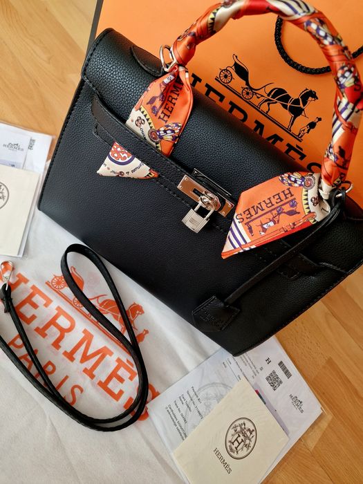 Geanta Hermes Kelly,35cm L,curea detasabila umăr, saculet, etichetă