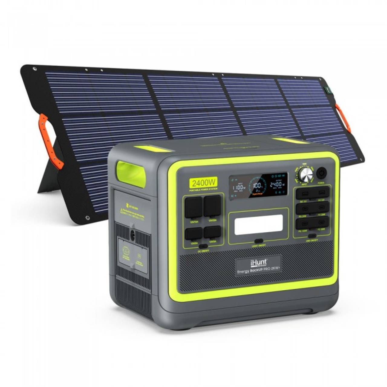 Pachet iHunt Energy BackUp PRO 2KW + Solar Panel Portable 200W