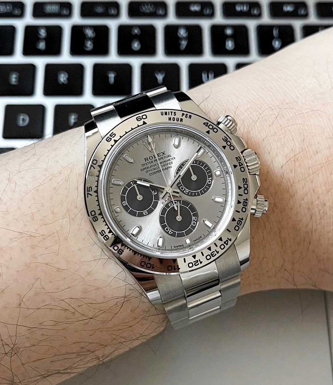 Часовници Rolex Daytona сребро - сив циферблат