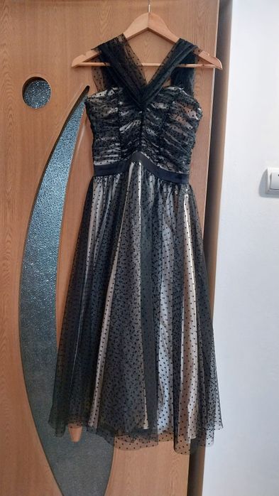 rochie de seara in 2 straturi