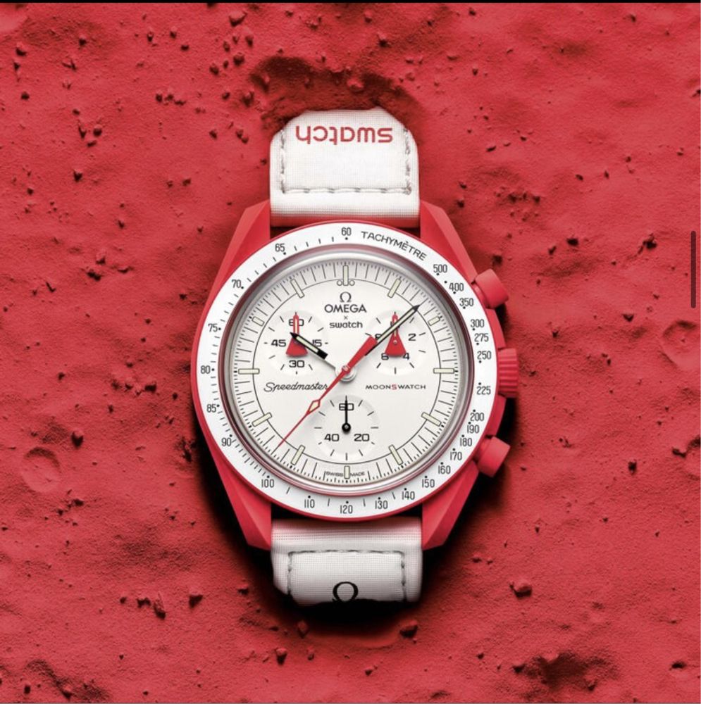 Фирменные Omega Swatch Moonswatch Mission to Mars