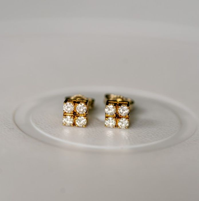 Cercei aur 18k vechi provenienta Italia