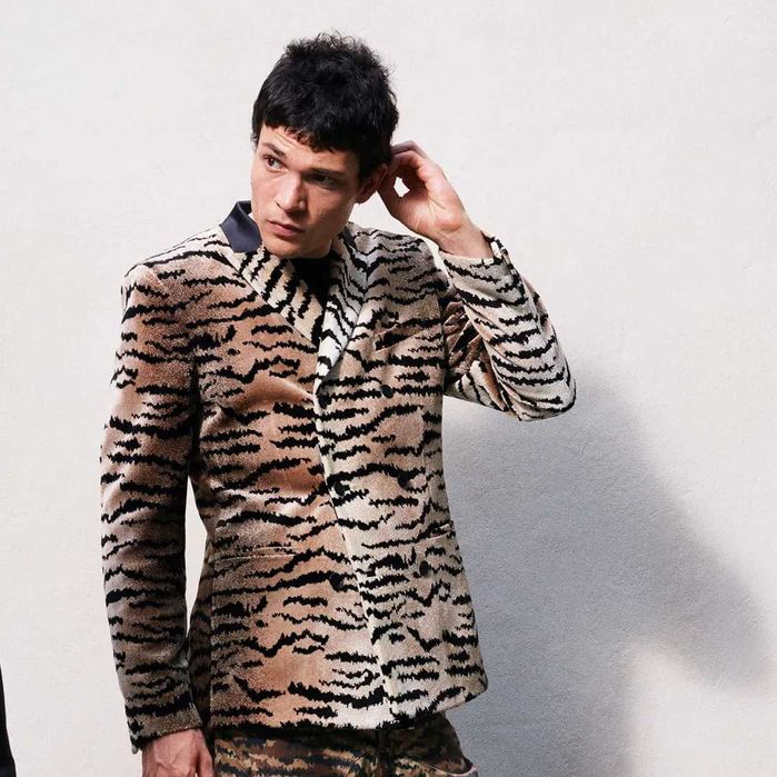 sacou / jacheta Giambattista Valli H&M, S - M, catifea,  unisex,  nou