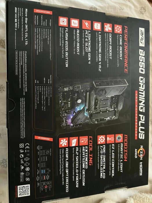 Дъно + рам + процесор (MSI B550 + R5 5600 + 32GB DDR4 3600MHZ)