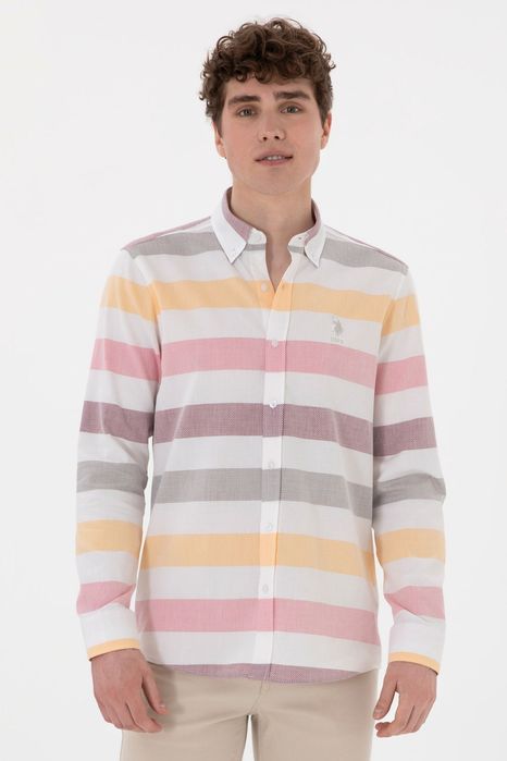 Нова мъжка риза размери L/slim fit/, U.S. POLO ASSN.