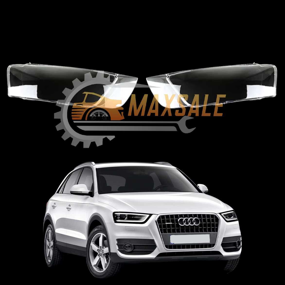 Капаци фарове Audi Q3 (13-15) фар ауди кю3 комплект стъкло джип