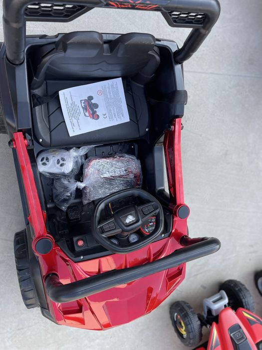 Masinuta electrica  copii Moni Fast UTV Painting Red,motoare 2x35W 12V