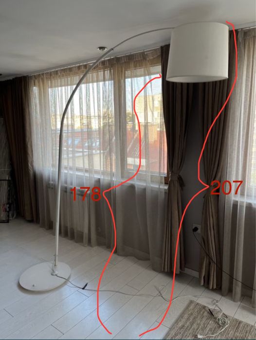 Лампион Ideal Lux бял цвят