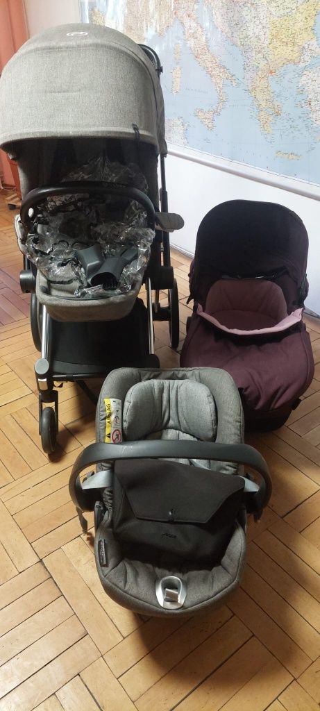 SET CYBEX PRIAM (Landou+Scaun sport+Scoica auto cu baza QFix)