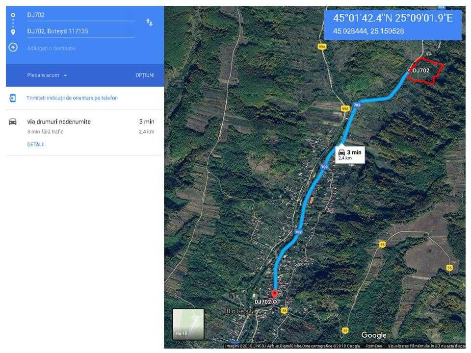 Vand extravilan (1) 5,5 ha livada meri + (2,3) 2.5+1 ha padure
