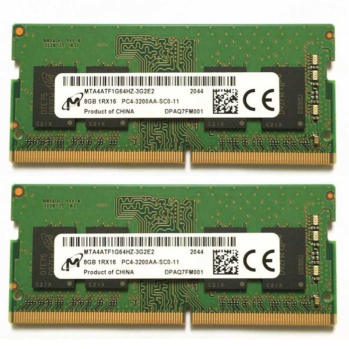 Memorie RAM Micron DDR4 SO-DIMM - 16 GB (2x8 GB), 3200 MHz