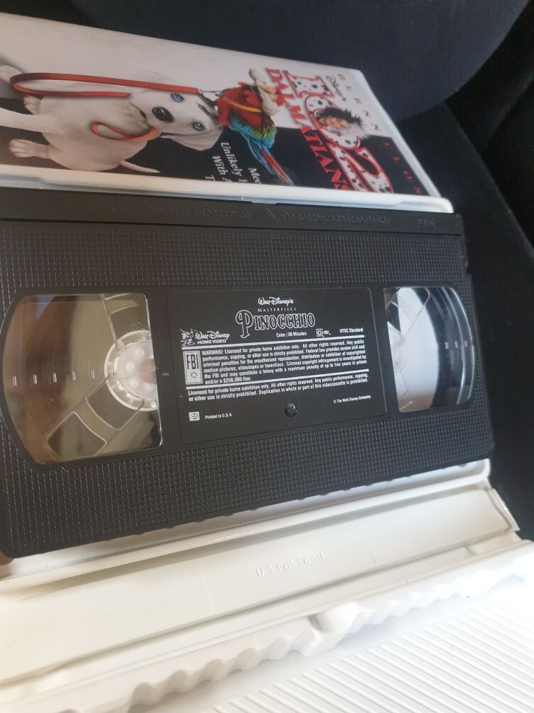 Casete video desene animate casete vhs Pinocchio vhs 102 dalmațieni