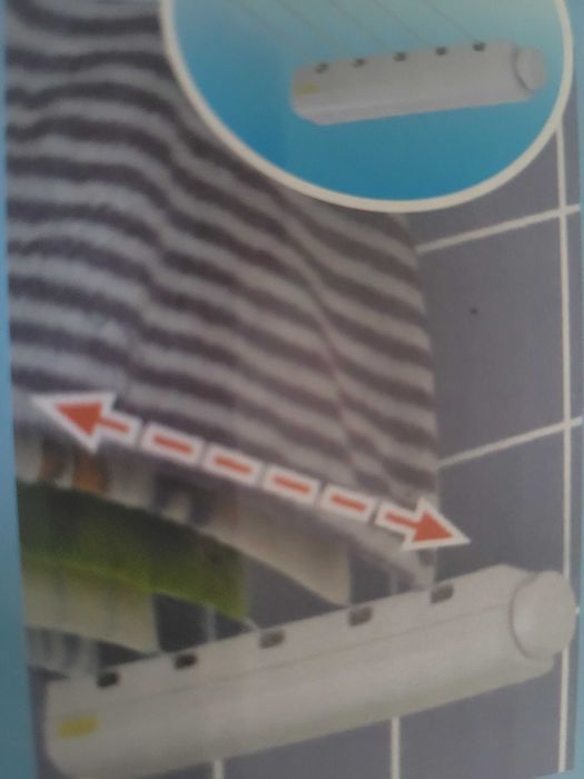 Uscator de rufe retractabil,pentru perete,nou