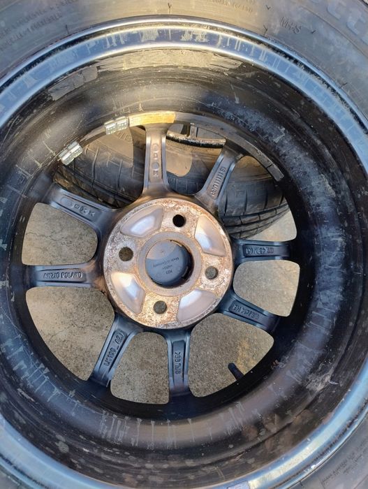 Roti aliaj 4x100 R14 cu anvelope 185/60R14