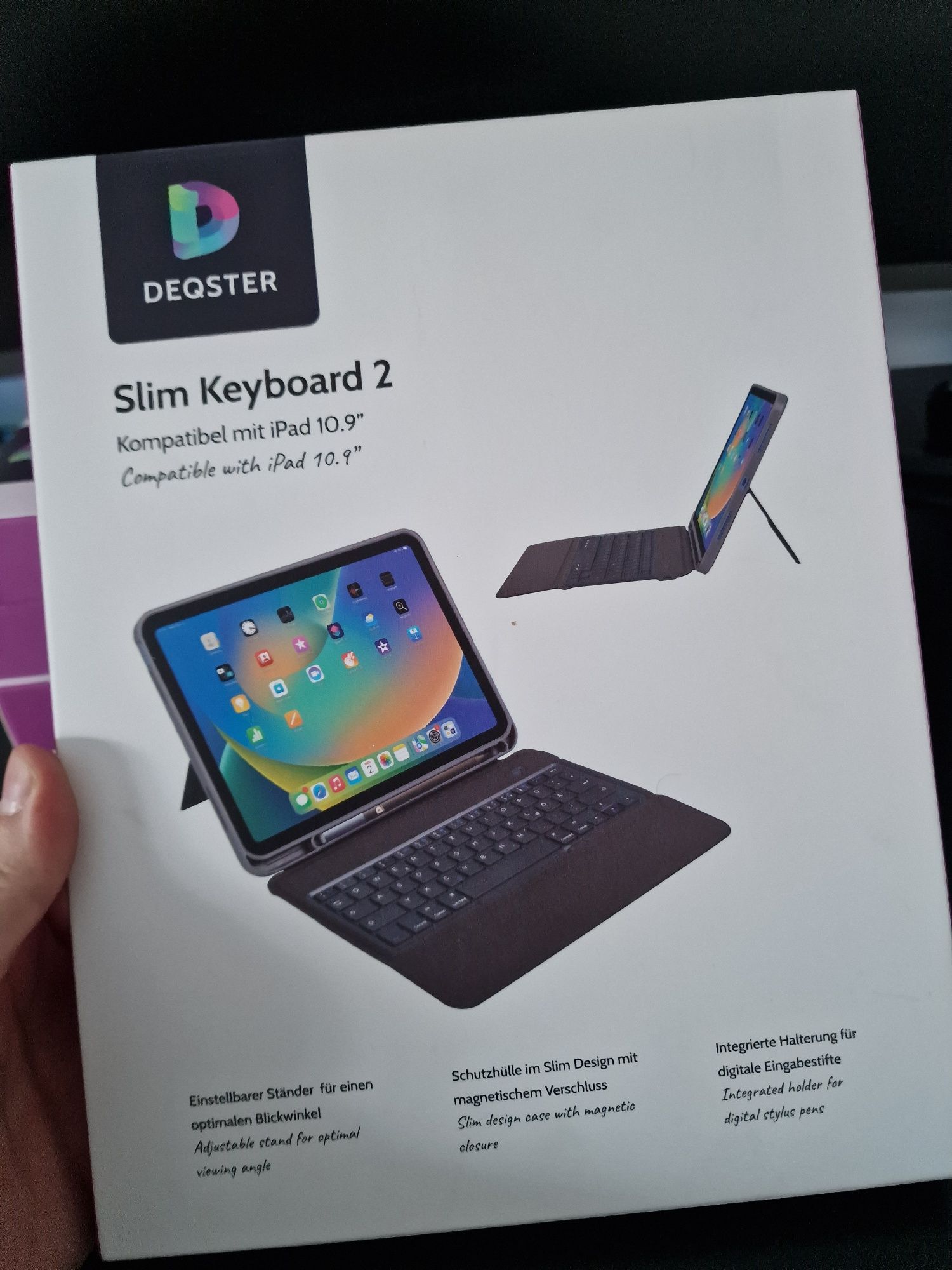 Deqster slim keyboard 2 cover iPad 10.9 inch