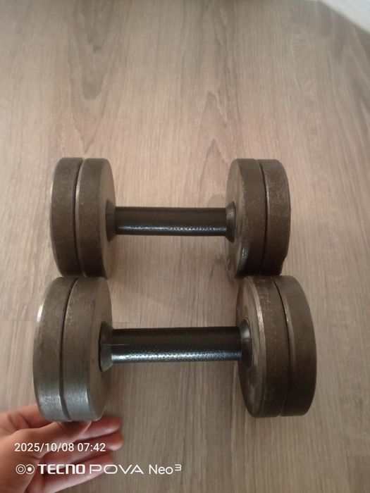 6kg gantel opshi 2 ta 12 kg