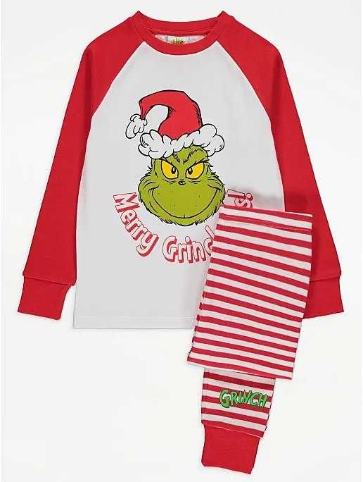 Pijamale grinch, craciun 7-8, 8-9 ani / 122-128, 128-135