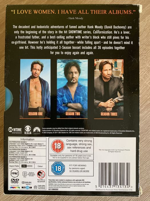 Californication S01-03, BBC Extras S01-02