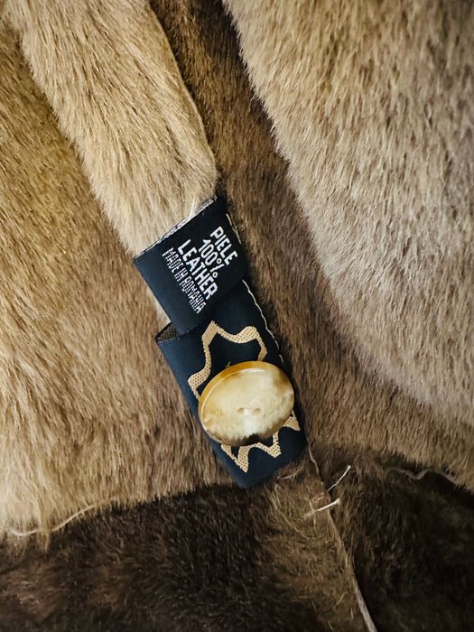 Haina dama din piele si blana oaie