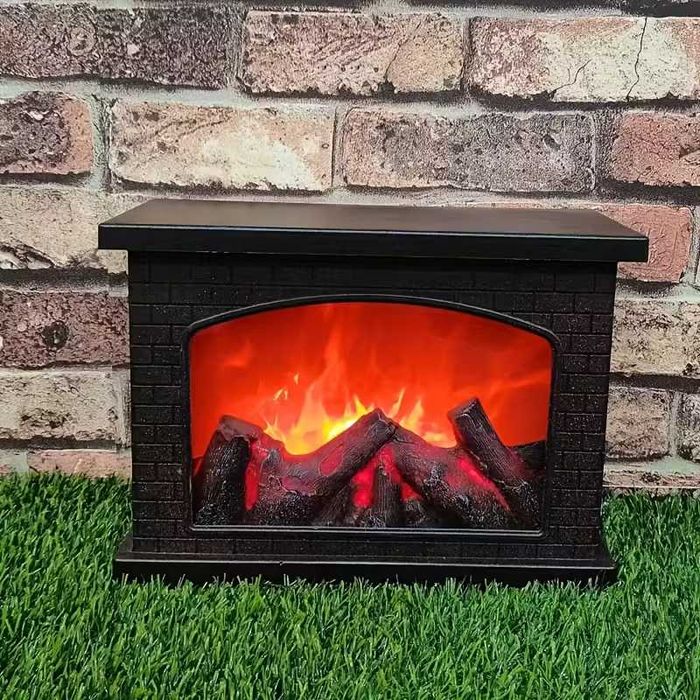 Настолна декоративна камина на ток с изкуствен огън за декорация