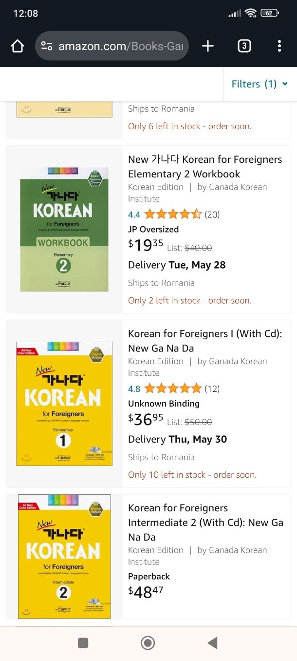Cărți Coreeană începător- avansat 500 lei + Cadou doua albume K pop
