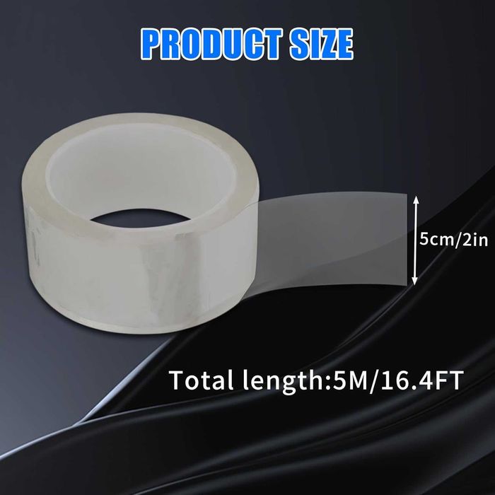 Banda de etansare transparenta autoadeziva rezistenta la apa 5m x 50mm